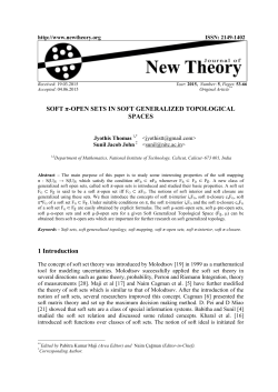 Full text PDF - Journal of New Theory
