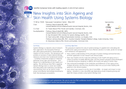 New Insights into Skin Ageing and Skin Health Using Systems Biology
