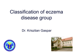 Classification of eczema disease group