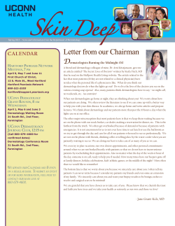 Skin Deep Newsletter, Spring 2015