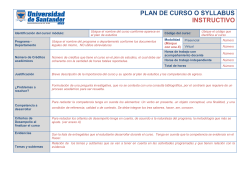 plan de curso o syllabus instructivo - Desarrollo AcadÃ©mico