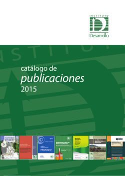 Catalogo de Publicaciones del ID â Abril 2015