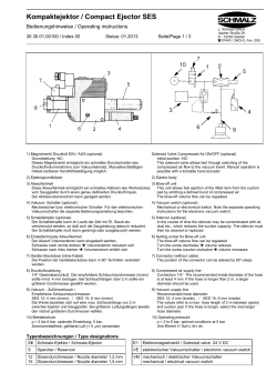 Kompaktejektor / Compact Ejector SES
