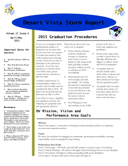 Desert Vista Storm Report - Desert Vista High School