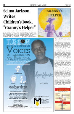 Selma Jackson Writes Children`s Book, "Granny`s Helper"