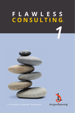 View Brochure - Flawless Consulting Training