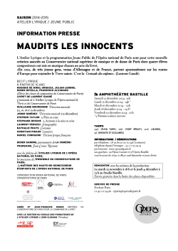 MAUDITS LES INNOCENTS - site national | design & arts appliquÃ©s