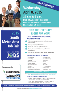 2015 South Metro Area Job Fair Wednesday April