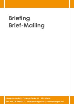 Briefing Post Mailing