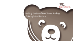 Making the Benefits of Breastfeeding Outweigh the