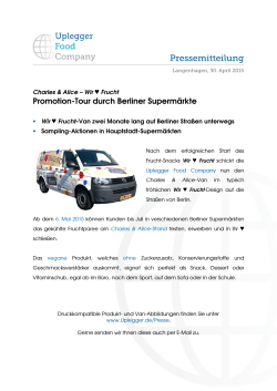 Pressemitteilung  - Uplegger food company GmbH