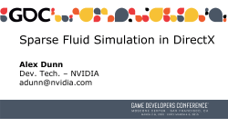 Sparse Fluid Simulation in DirectX
