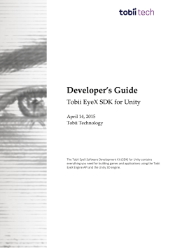 Developer`s Guide for Unity