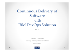 Continuous Delivery of Software with IBM