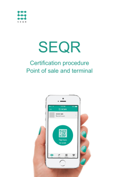 Points of sale - SEQR Developer Site
