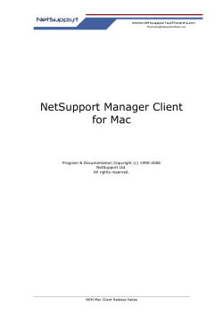 NetSupport Manager Client for Mac
