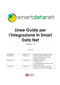 Linee Guida per l`integrazione in Smart Data Net â v1_3