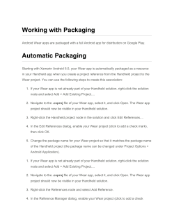 Working with Packaging Automatic Packaging