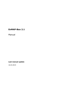 EnMAP-Box 2.1 Manual - Hu