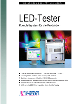 LED-Tester - Instrument Systems