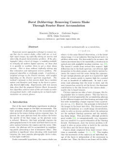 Burst Deblurring: Removing Camera Shake Through Fourier