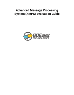 Advanced Message Processing System (AMPS) Evaluation Guide