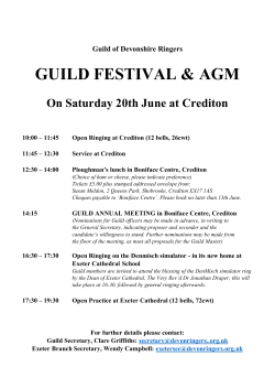 Guild Ringing Festival and Annual General Meeting