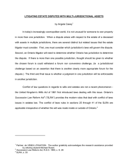 LITIGATING ESTATE DISPUTES WITH MULTI