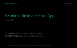 #WWDC15 App Frameworks