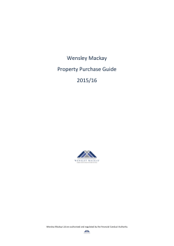 Wensley Mackay Property Purchase Guide 2015/16