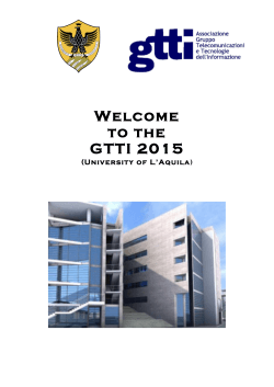 Welcome to the GTTI 2015
