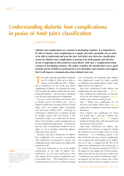 Understanding diabetic foot complications: in praise of Amit Jain`s