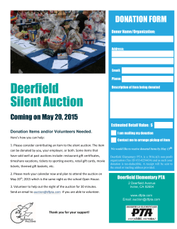 Deerfield Silent Auction - Deerfield Elementary PTA