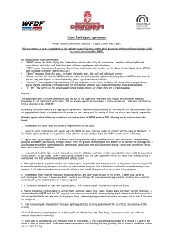 EUC2015 Participation Agreement