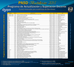 PASD Bachillerato Programa de ActualizaciÃ³n y - dgapa