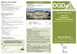 DGD -Jahrestagung 2015