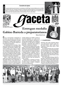 Entregan medalla Gabino Barreda a preparatorianos