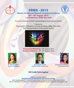 Invitation - Welcome to Delhi Gynaecological Endoscopists` Society
