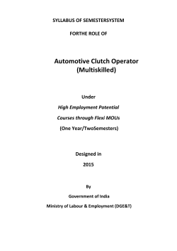 Automotive Clutch Operator (Multiskilled)
