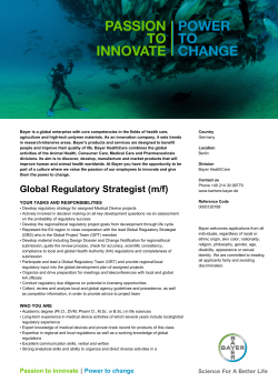 Global Regulatory Strategist (m/f)