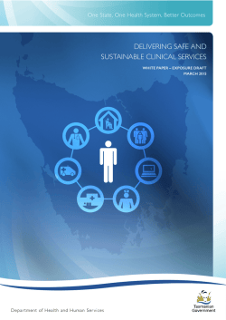 White Paper Exposure Draft - Department of Health and Human