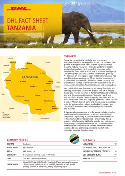 DHL FACT SHEET TANZANIA