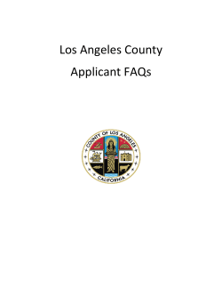 LA County Recruitment FAQs