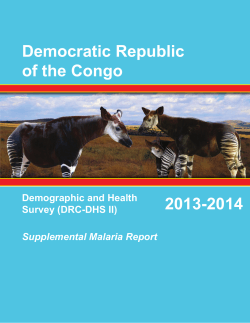 Democratic Republic of the Congo 2013-14
