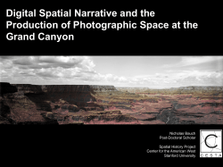 Digital Spatial Narrative and the Production of Photographic Space