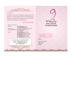 DIABECON - 2015 INVITATION AND PROGRAM DETAILS