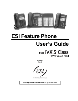 IVX S-Class With Voice Mail Feature Phone User