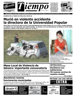 EXTRA MuriÃ³ en violento accidente la directora de la Universidad