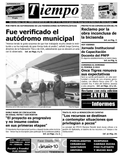 Fue verificado el autÃ³dromo municipal - Diario Tiempo Digital