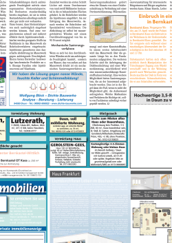 Eifelzeitung 22.04.15 - Wolfgang Blick Dichte Bauwerke